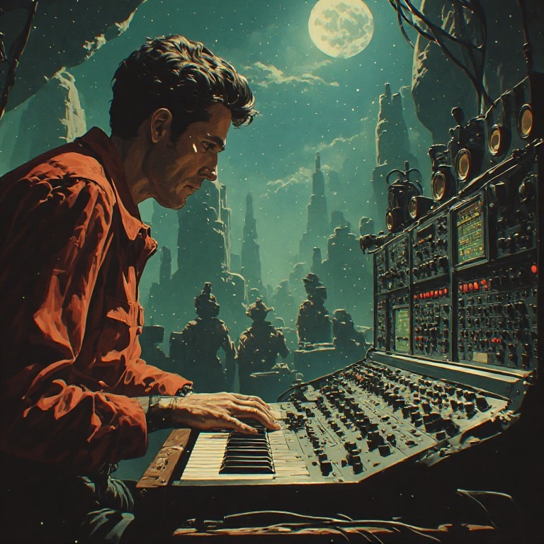 The Moon owes me 5 Dollars_ (The HIppie) artwork