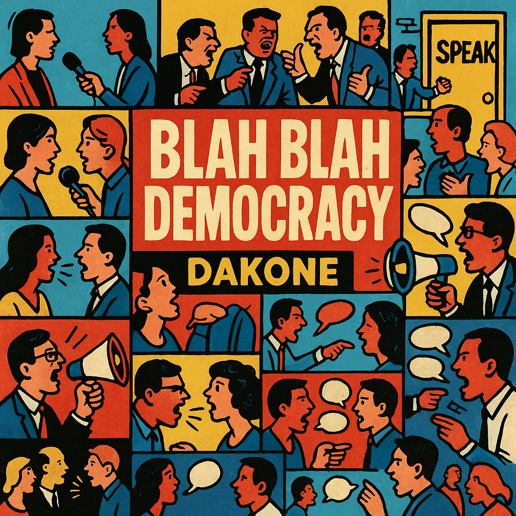 Blah Blah Democracy artwork