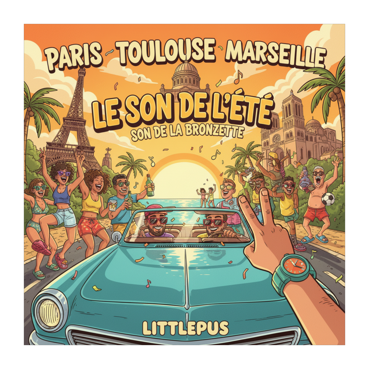 Paris, Toulouse, Marseille artwork