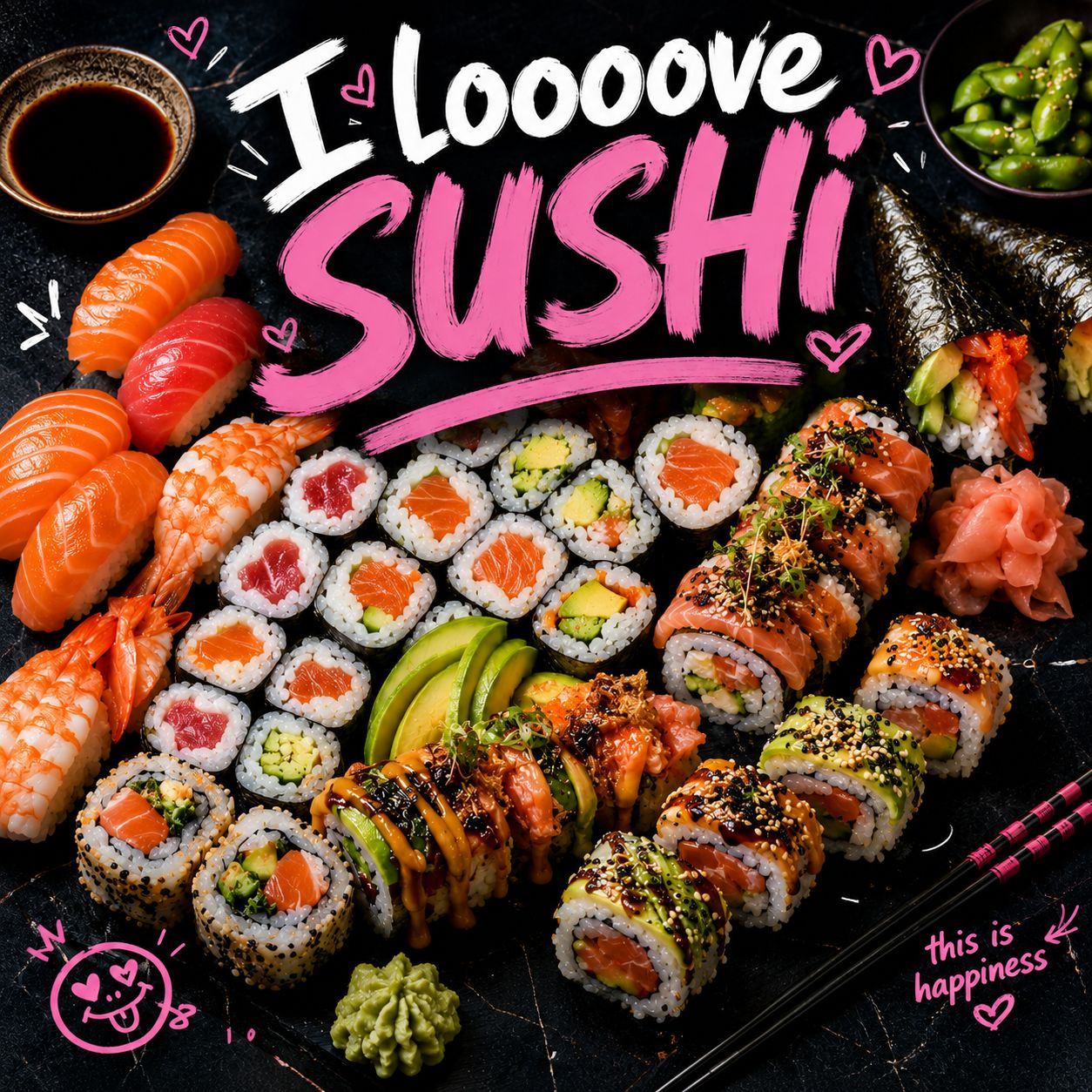 🍣 I ₗₒₒₒₒᵥₑ ₛᵤₛₕᵢ 🍣 artwork
