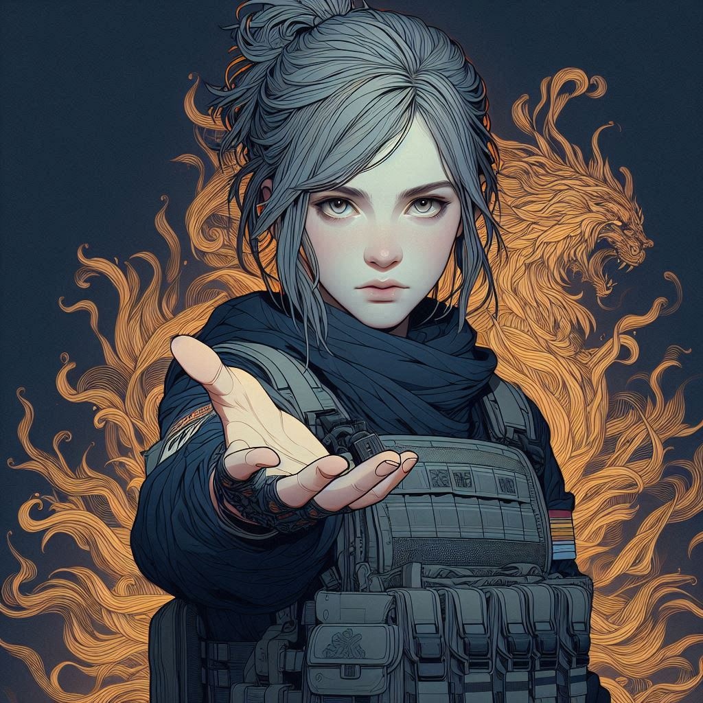 Nel fuoco artwork
