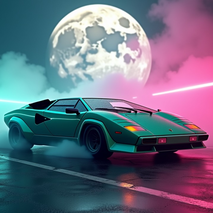 Lamborghini Countach artwork