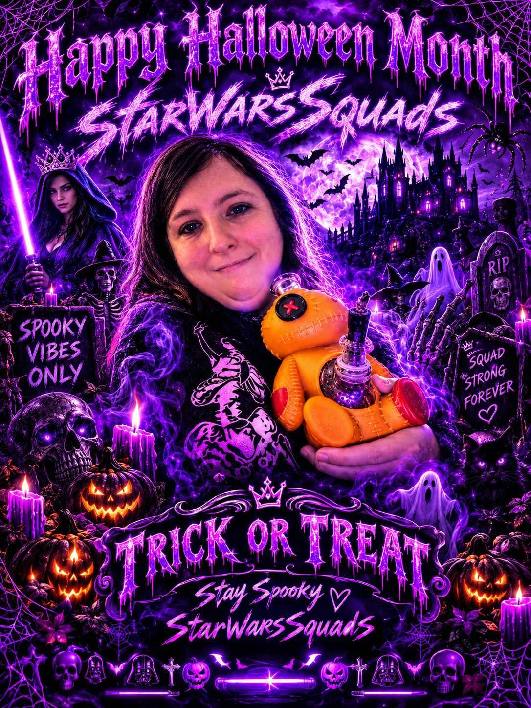 Happy Halloween Month StarWarsSquads 🎃💀🩻🪦👻🧛⚰️🩻🕸️🪦🎃 artwork
