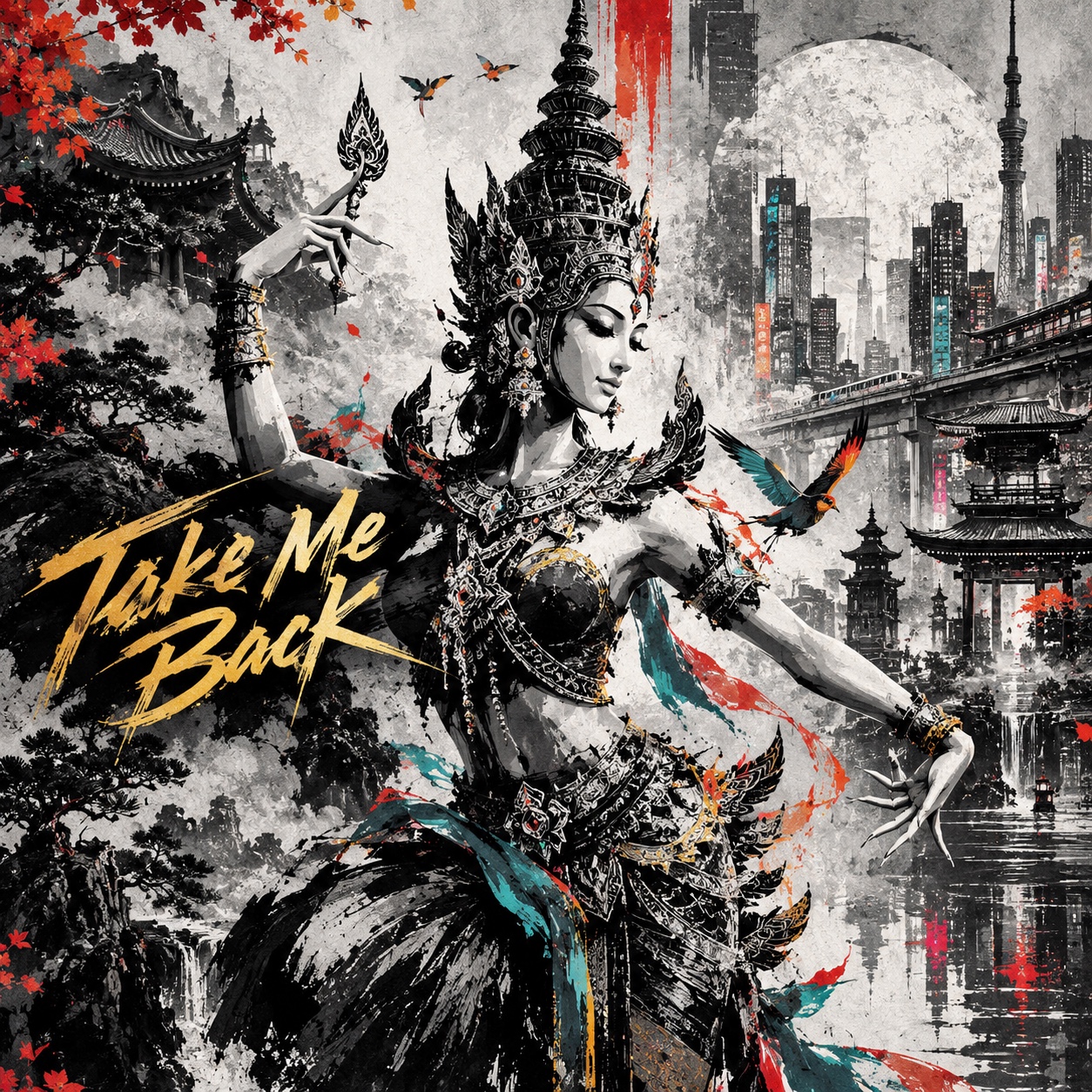 「Take Me Back 」from Shibuya to New Delhi Mix Nyaa artwork