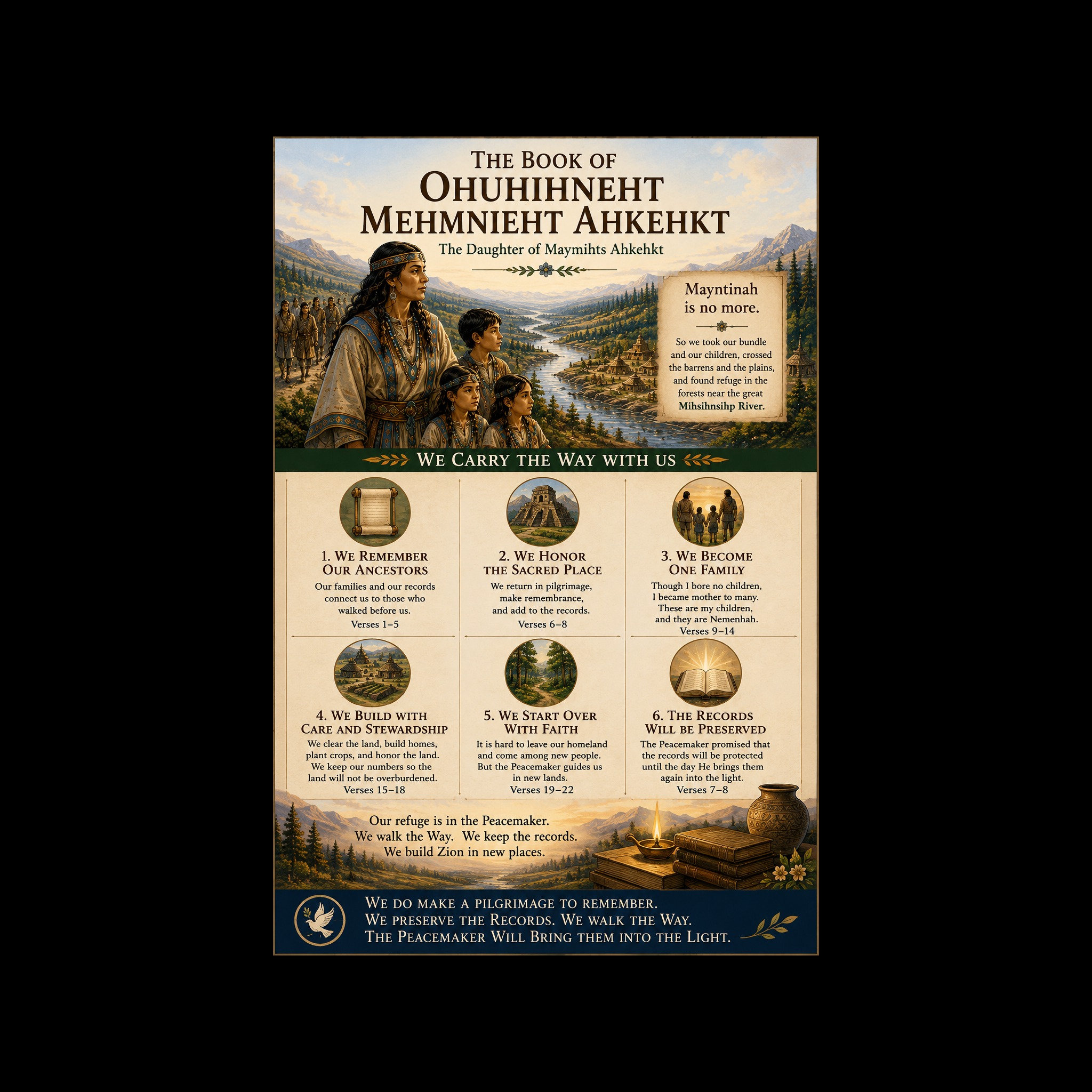 The Book of Ohuhihneht Mehmnieht Ahkehkt, artwork