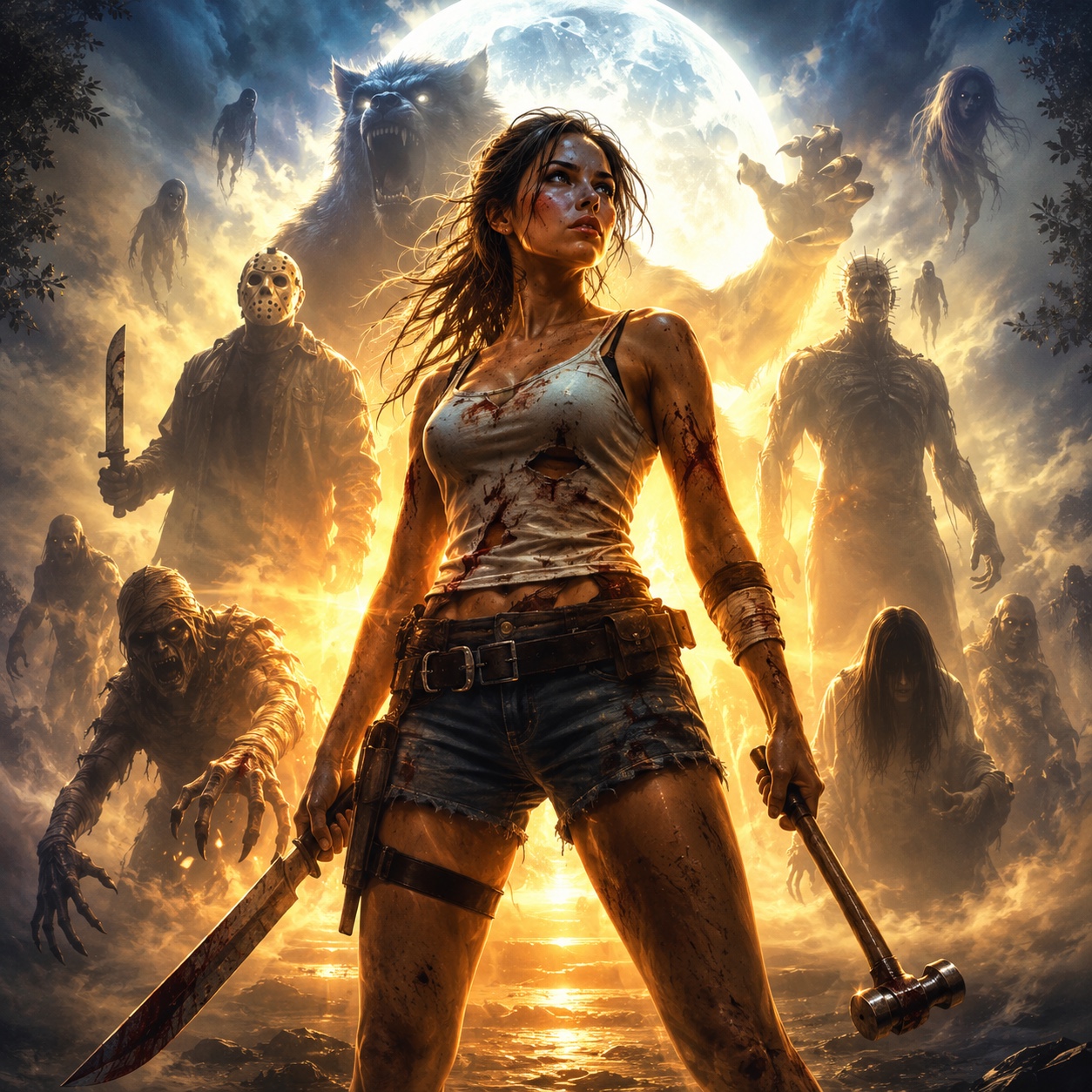 Final Girl With Monsters artwork