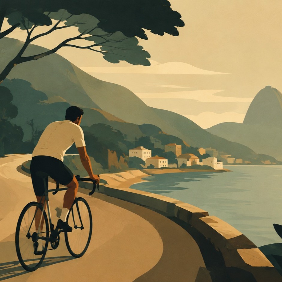 I go where the road goes. English Bossa Nova + artwork