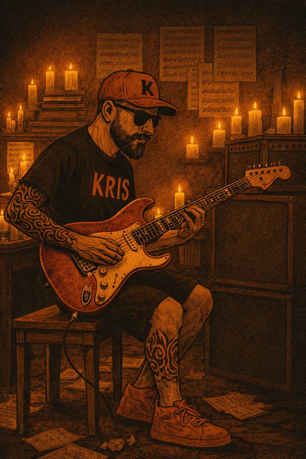 The burn-out of the writer artwork
