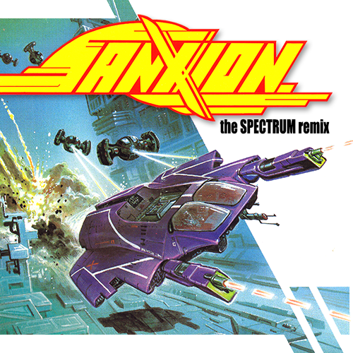 Sanxion (ZX Spectrum game cover) artwork