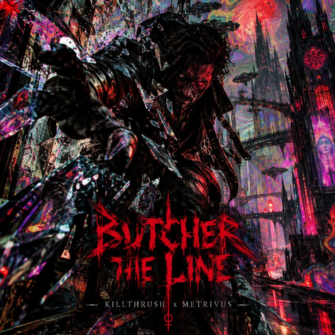 Butcher the Line - Killthrush x Metrivus // Mashup artwork