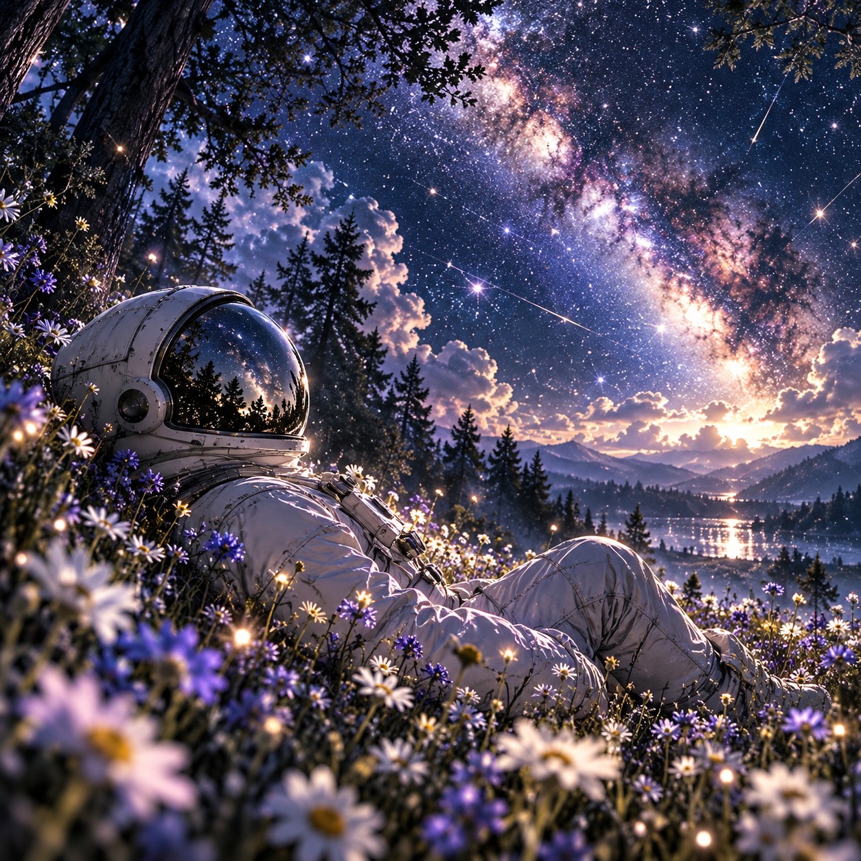 별을 보는 아이 (A Child Watching the Stars) artwork