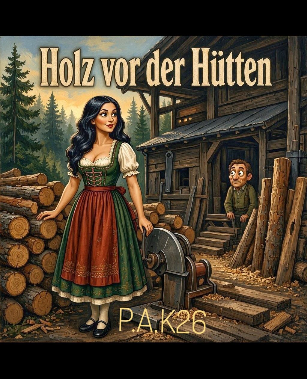 Holz vor der Hütten artwork