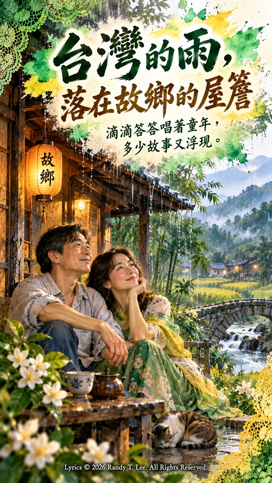 《台灣的雨，落在故鄉的屋簷》 artwork