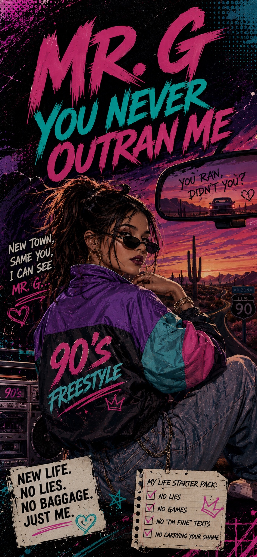 Ms. G- I remember everything ( 90’s freestyle remix) artwork
