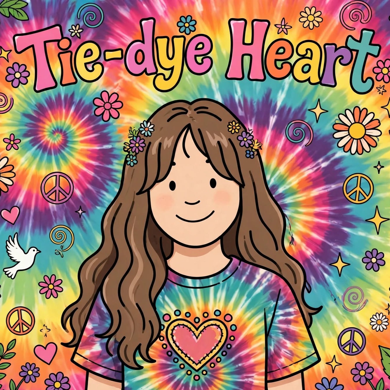 Tie-dye Heart artwork