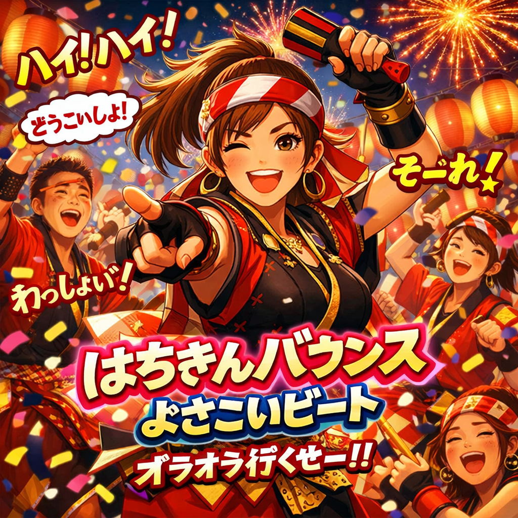 ♪ 燃やすき はちきんバウンスよさこいビート ♪ artwork