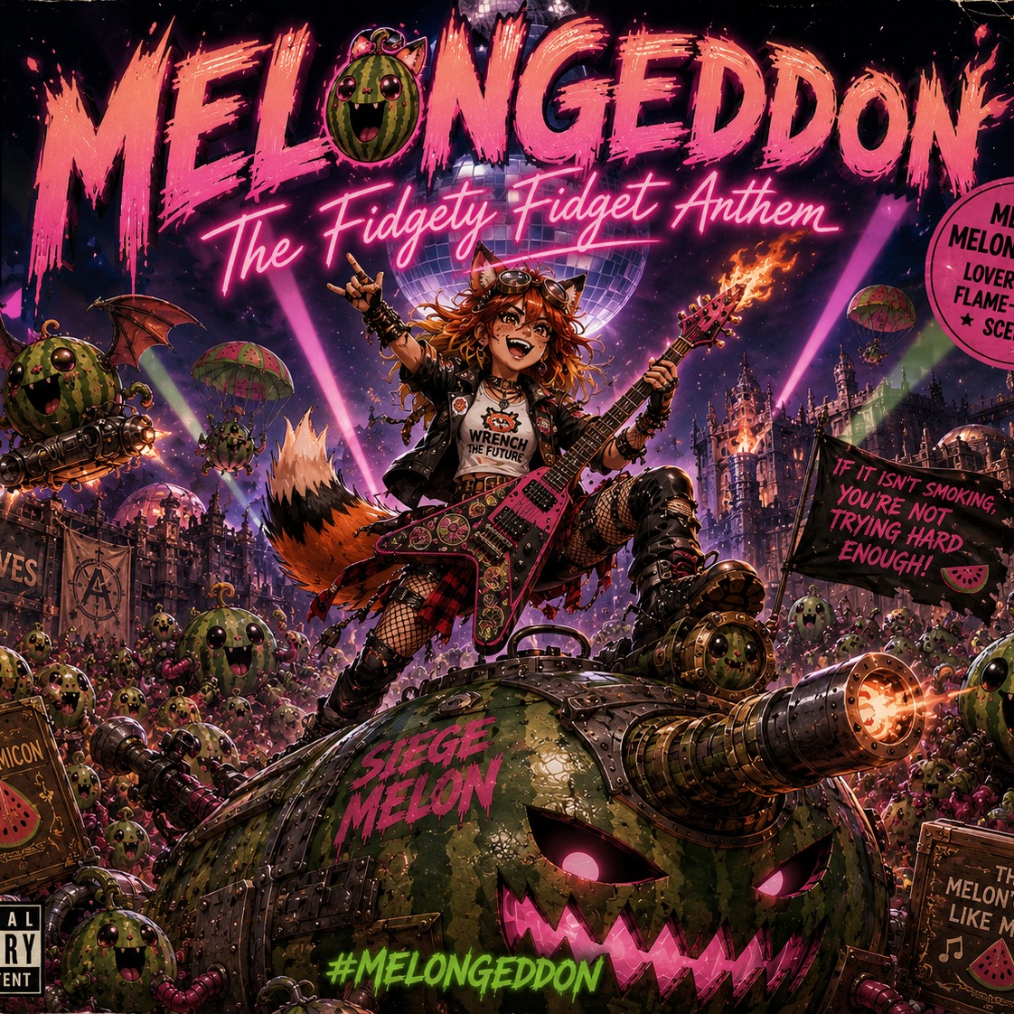 Melongeddon: Fidget's Anthem artwork