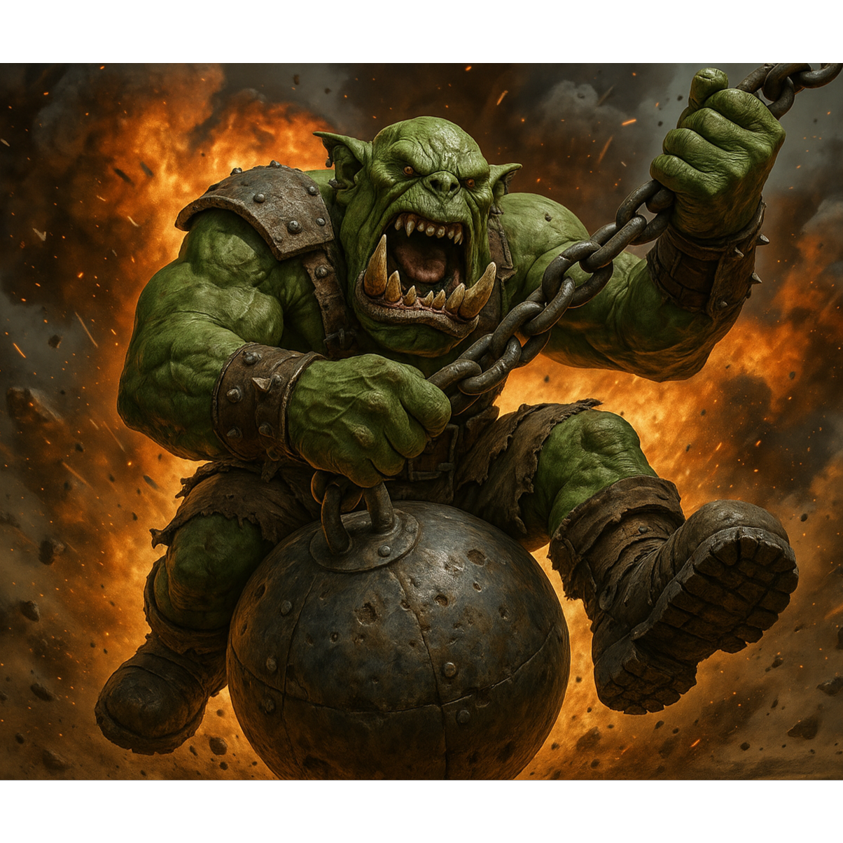 WAAAGHing Ball  40k artwork