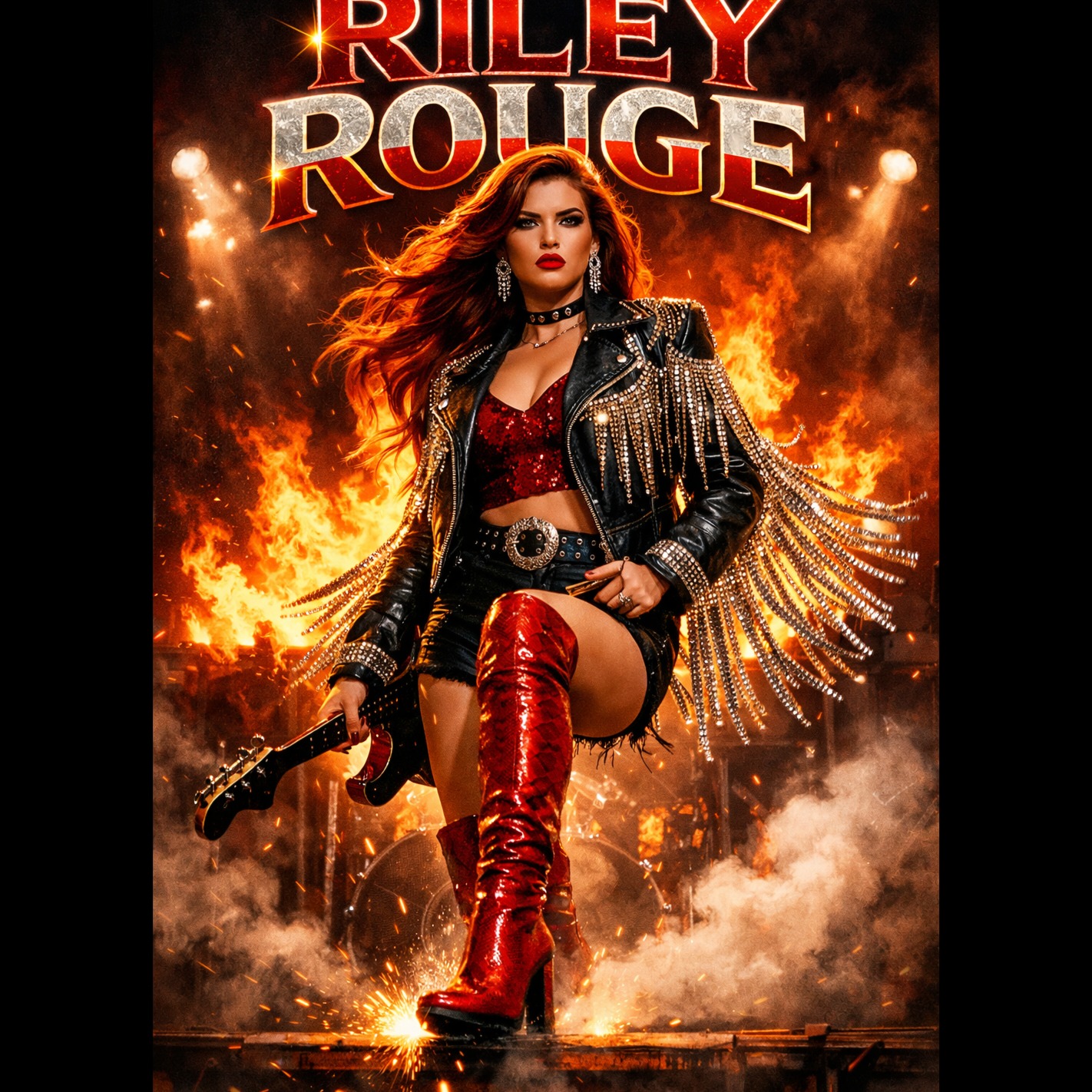 Riley Rouge-RHINESTONE RECKLESS artwork