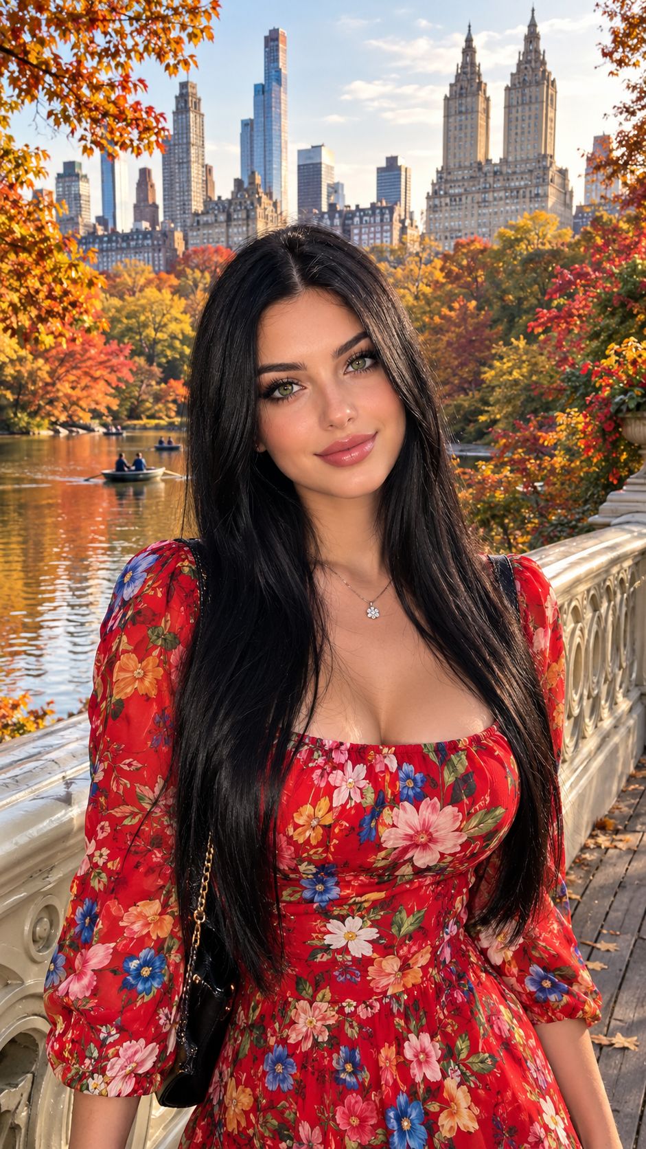 ▶️ Autumn in Central Park (female, modern version) artwork