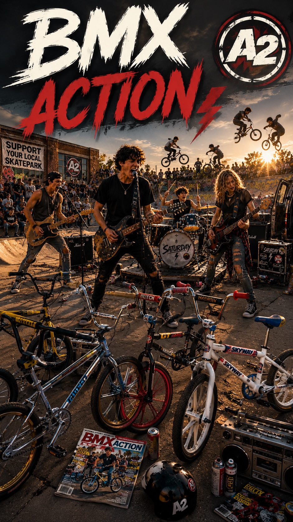 BMX ACTION (Arena Rock) artwork