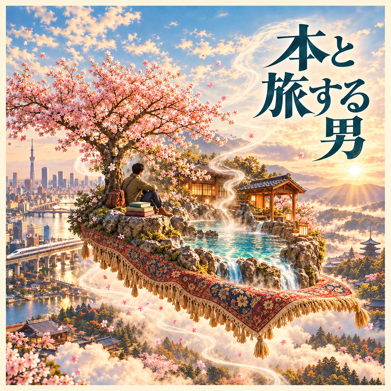 本と旅する男 artwork