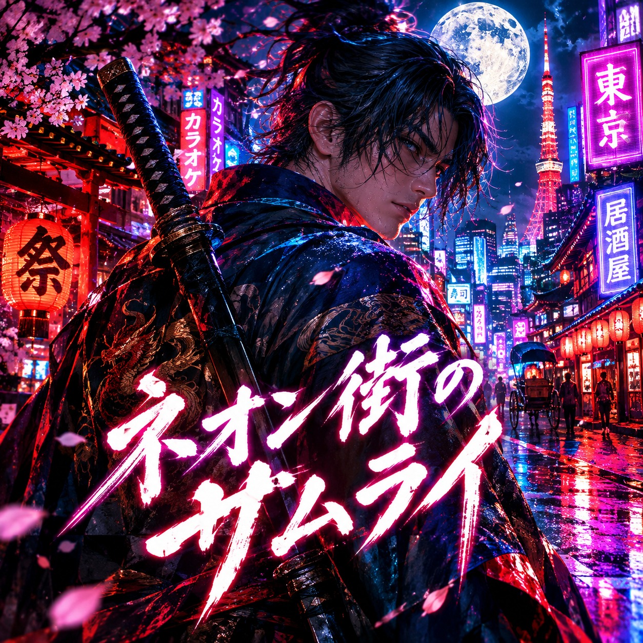 ネオン街のサムライ artwork