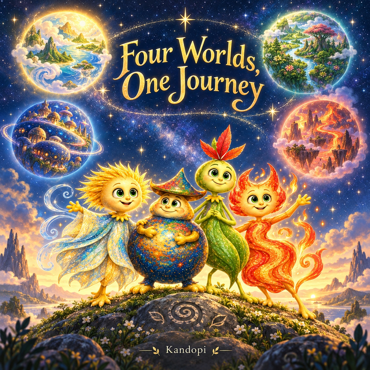 💫 Four Worlds, One Journey artwork