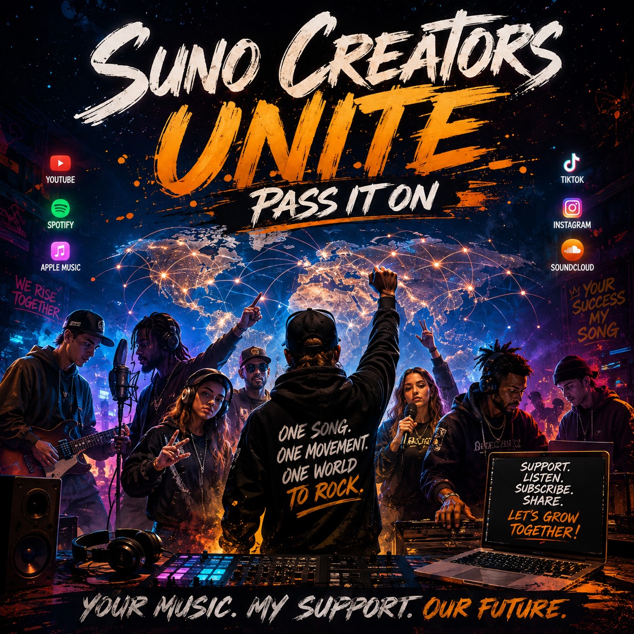 Suno Creators Unite — Pass It On artwork