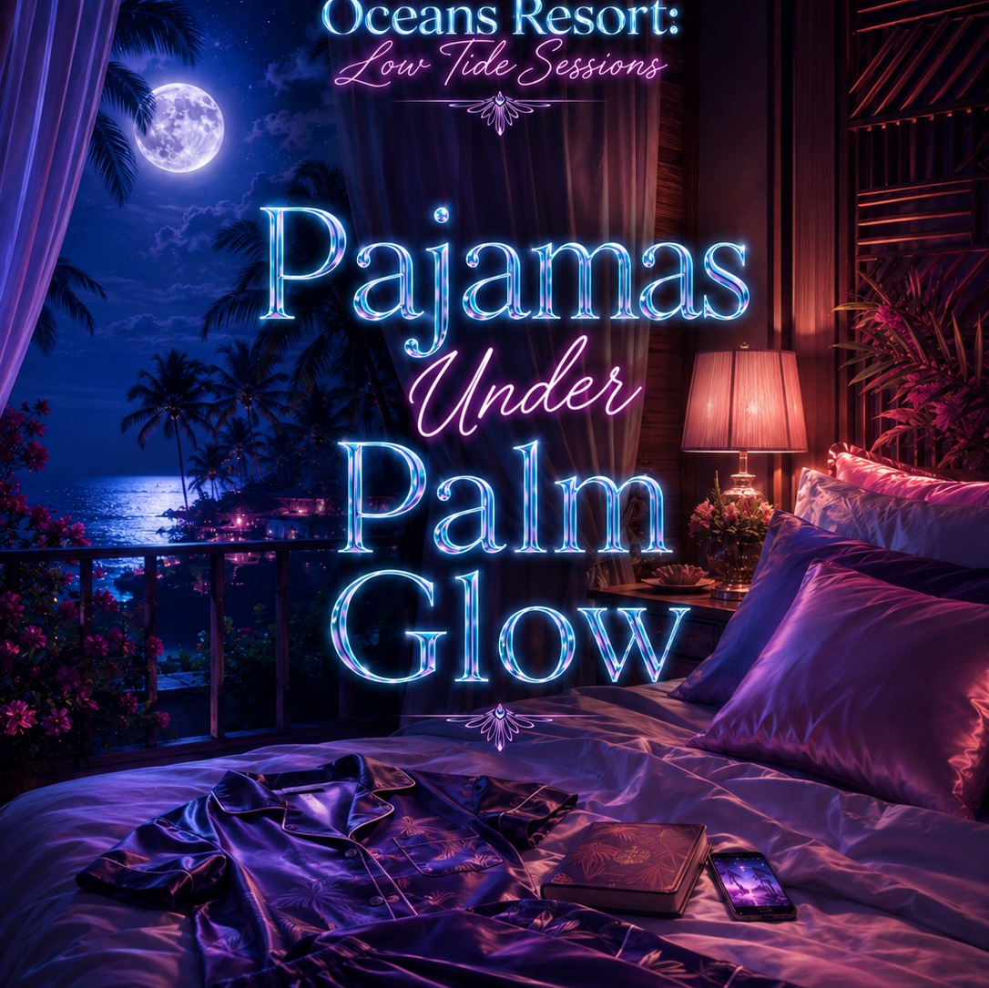 Pajamas Under Palm Glow artwork