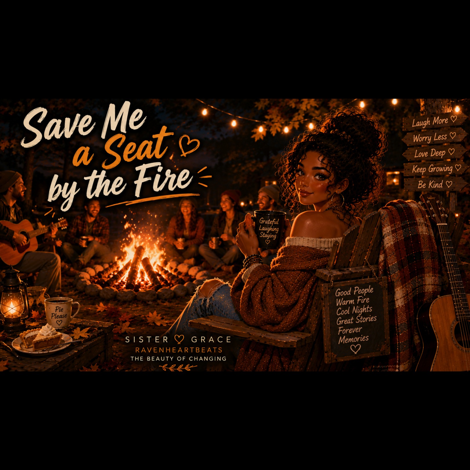 SAVE ME A SEAT BY THE FIRE artwork