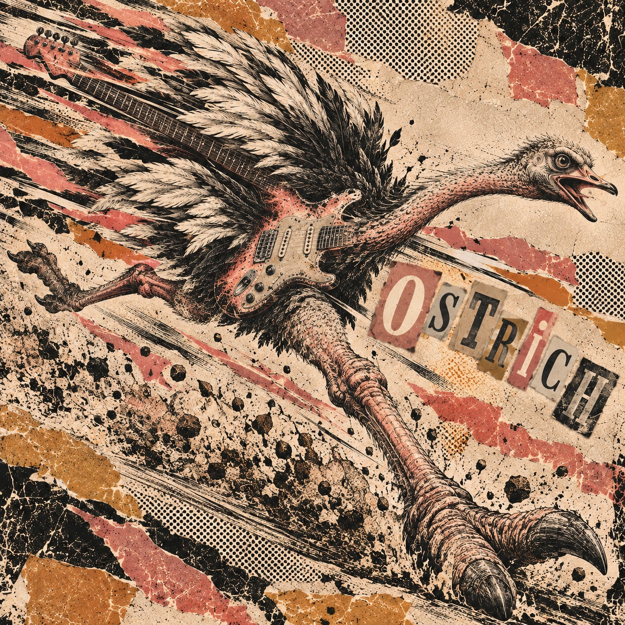 Ostrich artwork