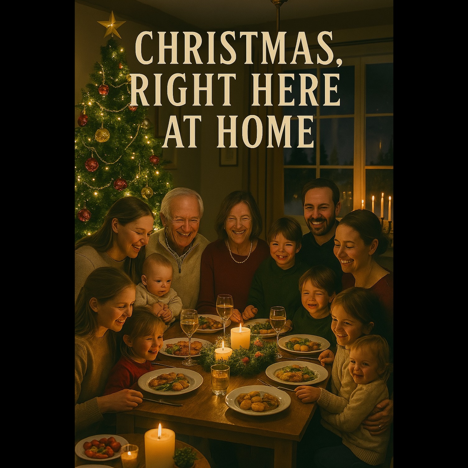 Image for CHRISTMAS, RIGHT HERE AT HOME.