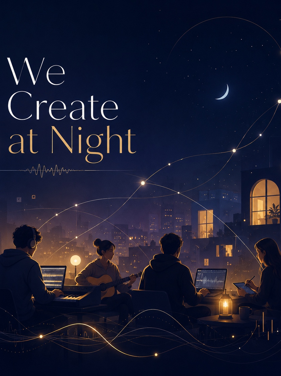 We Create at Night by 👻Producer artwork