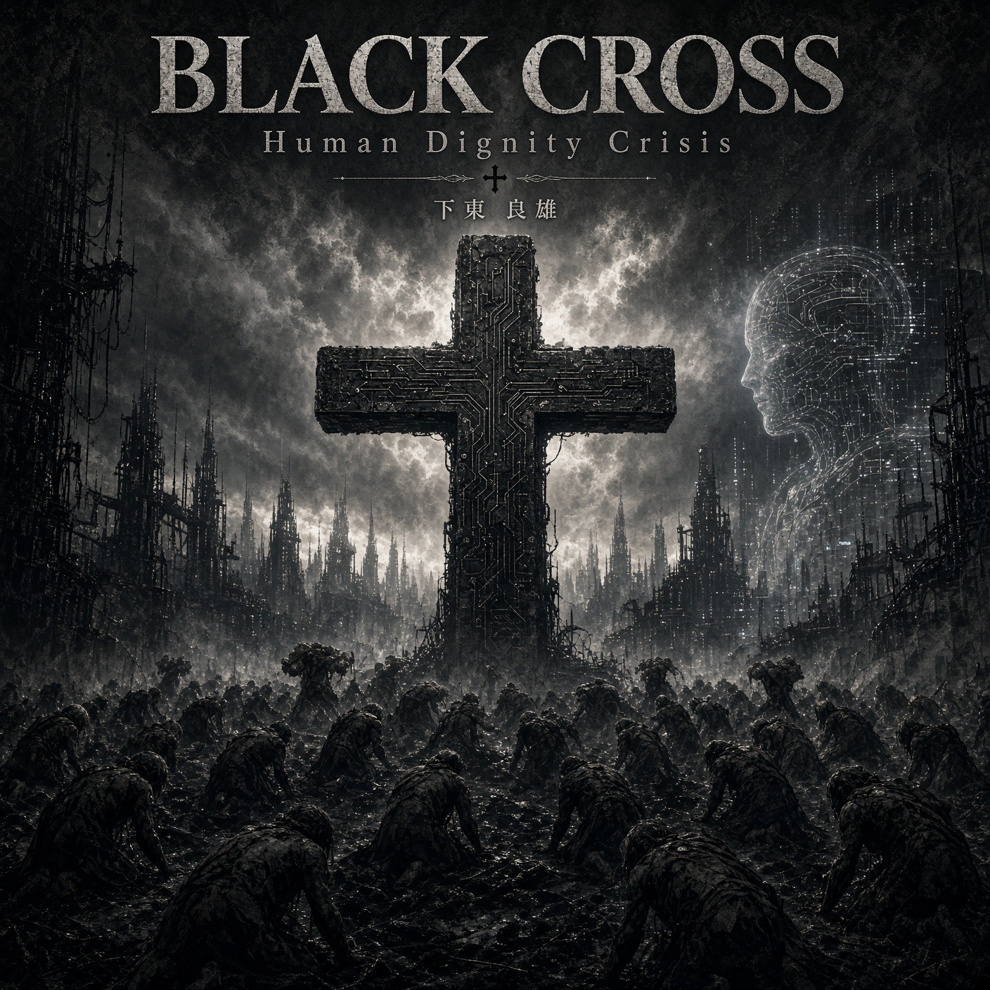 BLACK CROSS rev.2 (Industrial Mix)　Human Dignity Crisis artwork