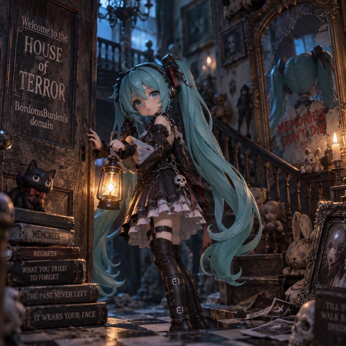 Terror in the House x Hentai Haunted House (Mashup) artwork