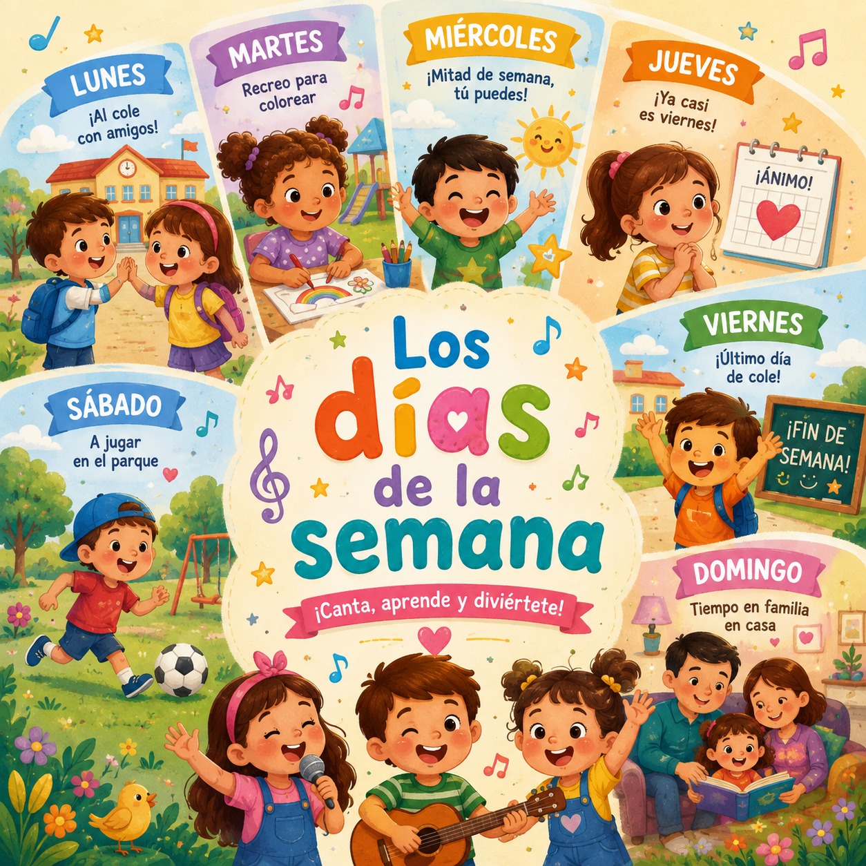 Los días de la semana artwork