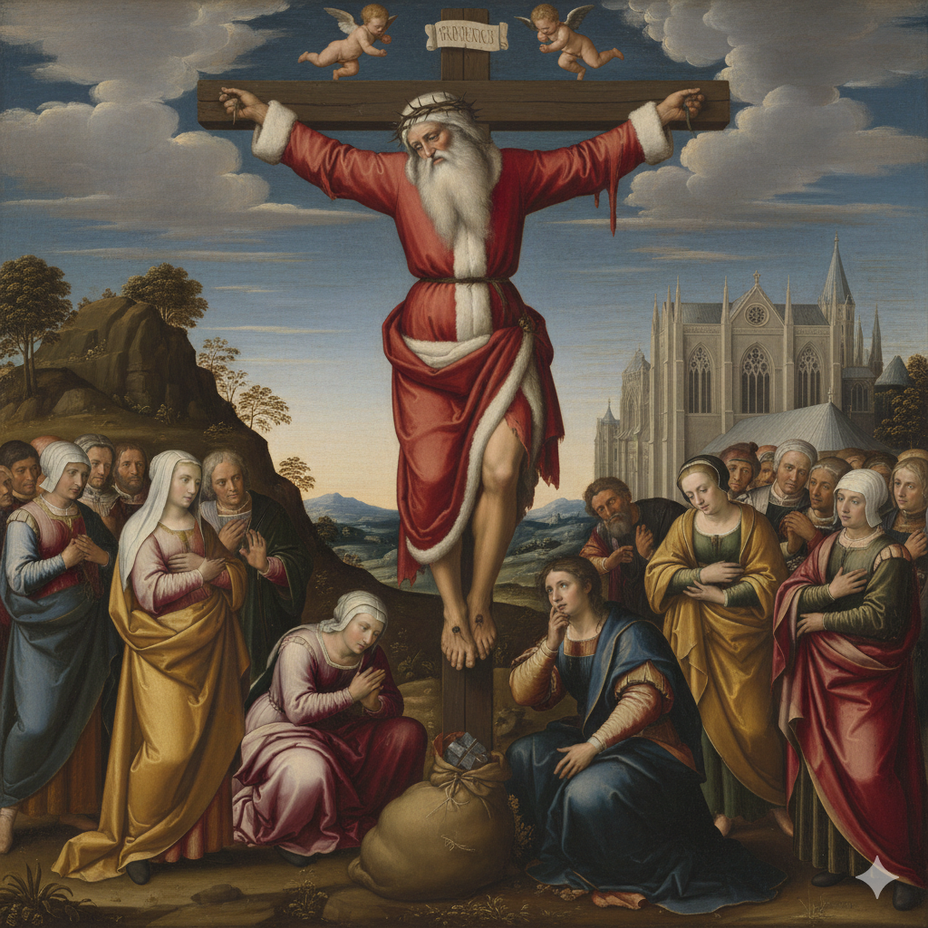 If Santa Was Jesus and Jesus Was Santa artwork