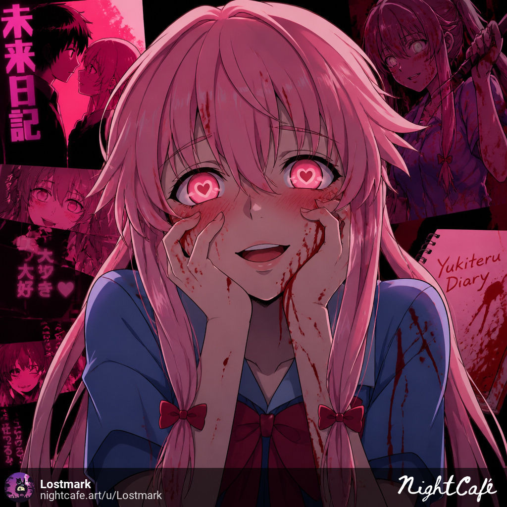 Run (Yuno Gasai, Future Diary) artwork
