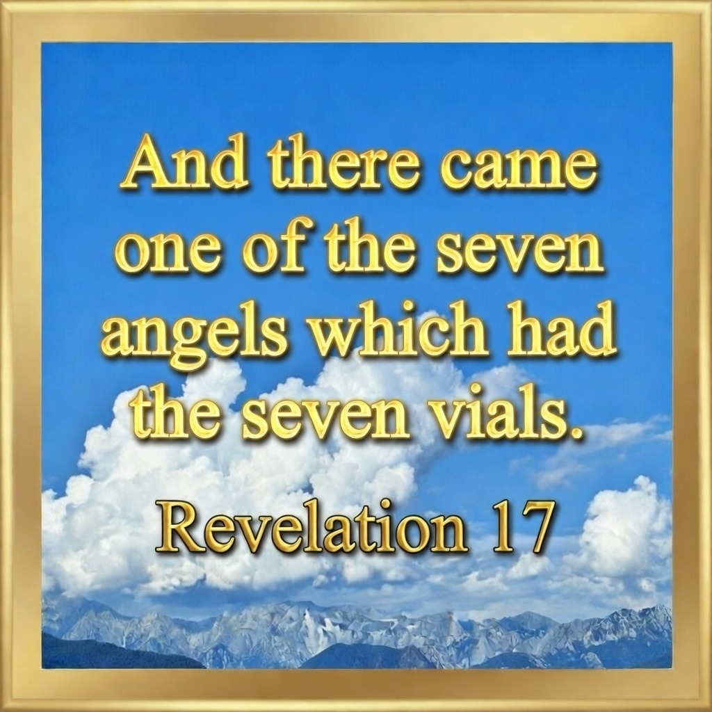 And there came one of the seven angels which had the seven vials. [Revelation 17] artwork