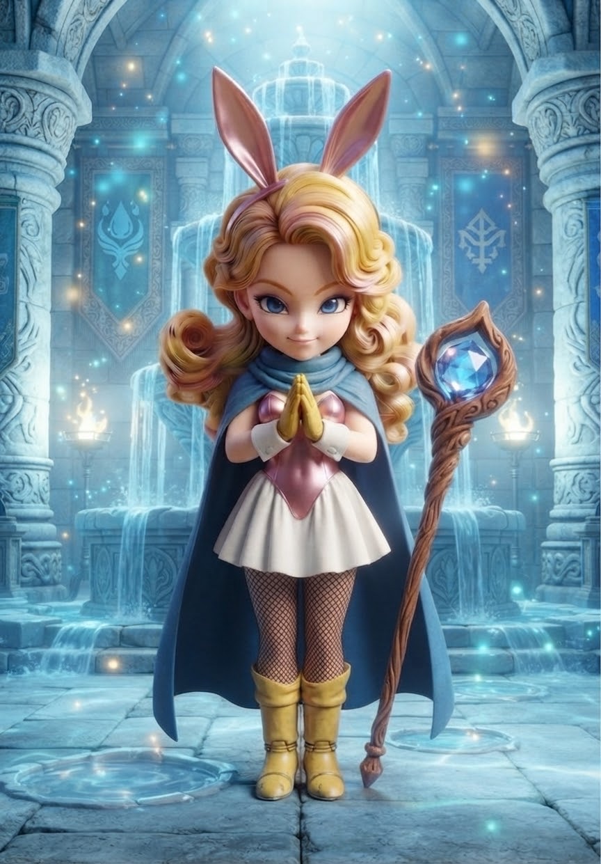 5.【輝け、神聖なる光の奔流！ ピンクの衣装が気高き賢者のローブへと生まれ変わる】 artwork