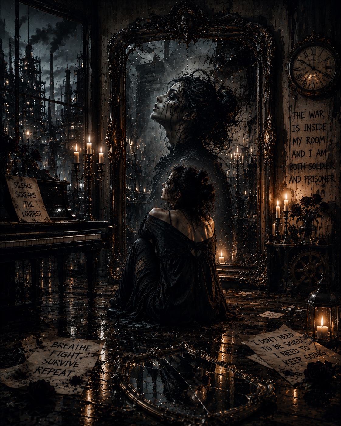 Tᕼᗴ ᗯᗩᖇ IᑎᔕIᗪᗴ ᗰY ᖇOOᗰ artwork