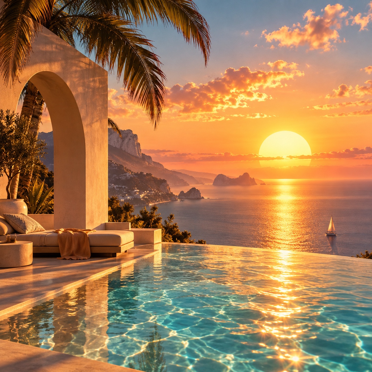 Sun-drenched artwork