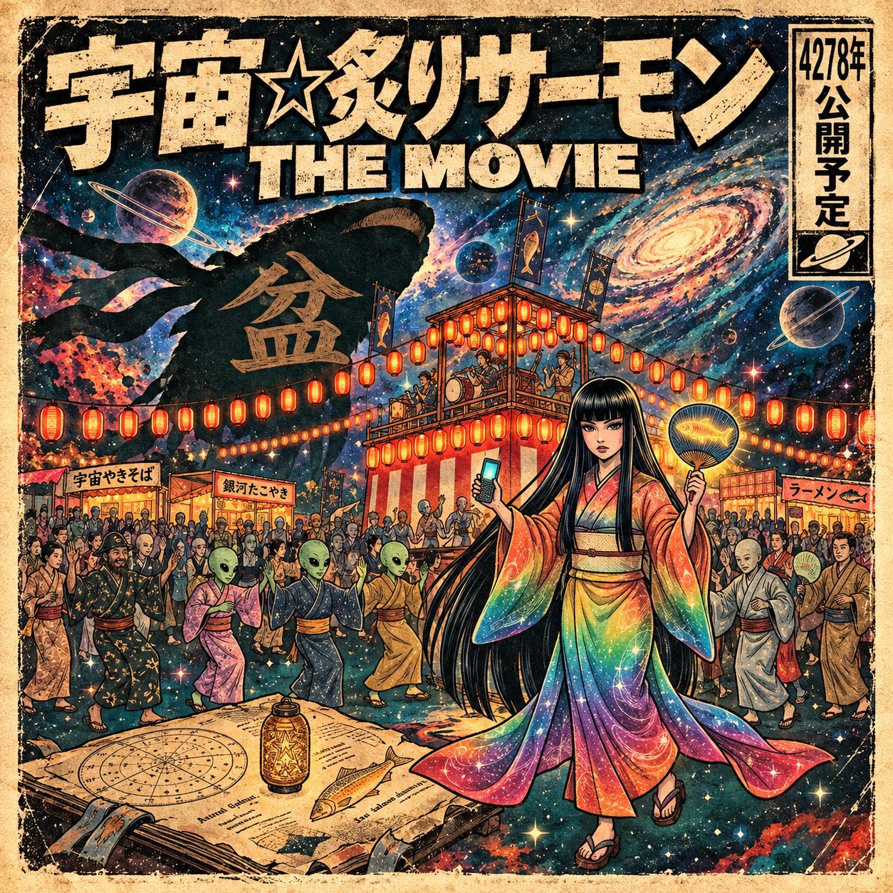 宇宙!!?!真夏炙鮭盆踊祭 肆型 artwork