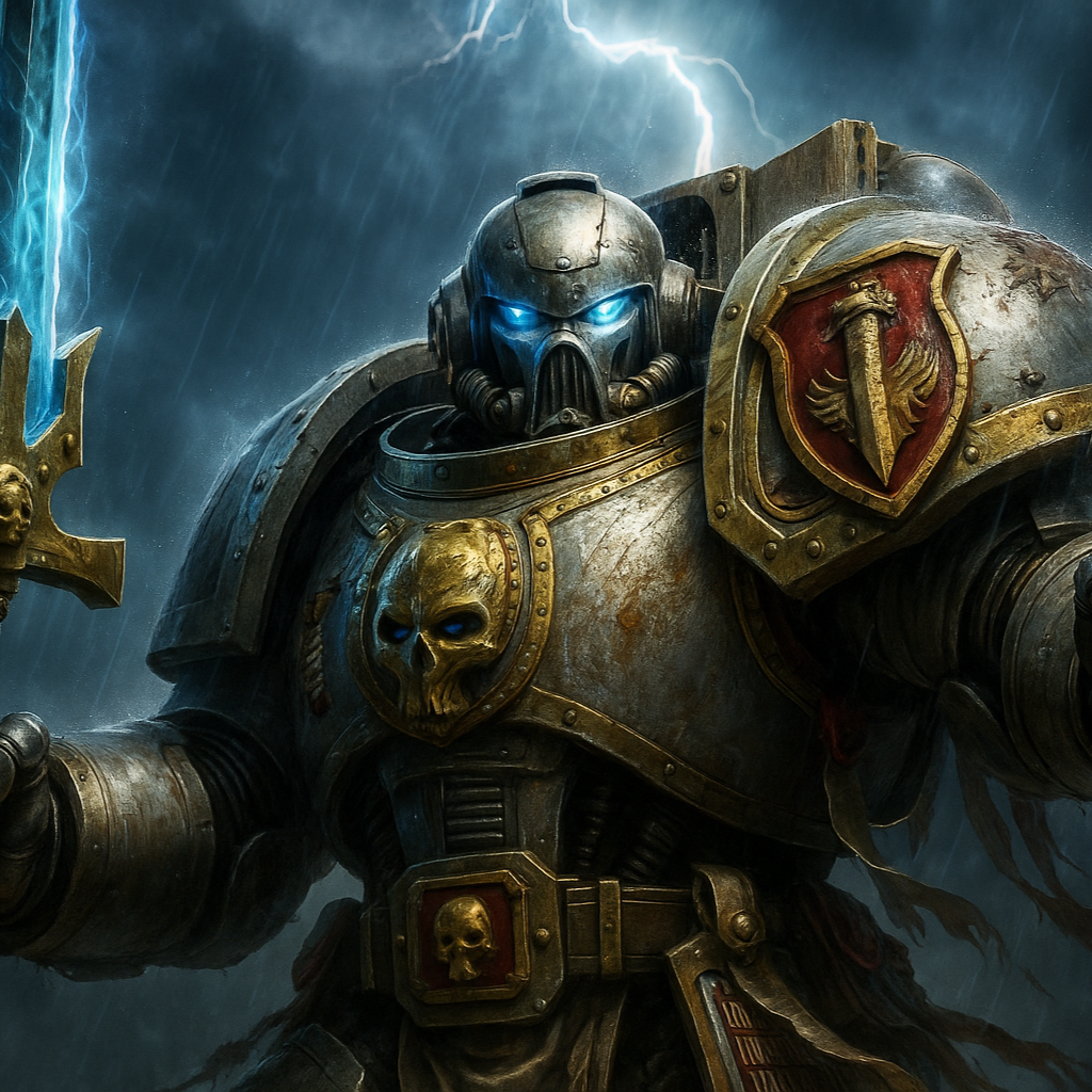 Silver Blades of Titan 40k artwork
