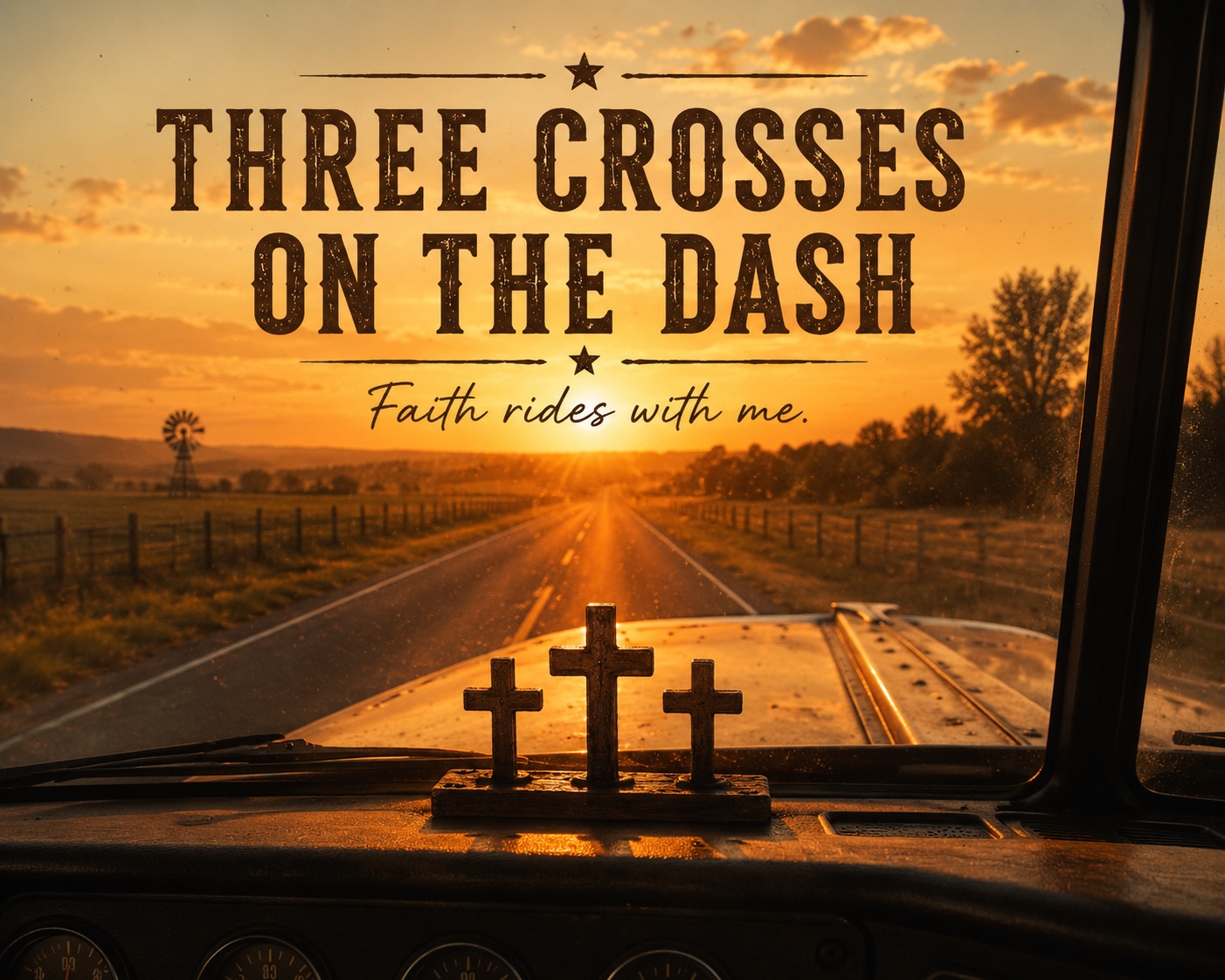 Three Crosses on the Dash artwork