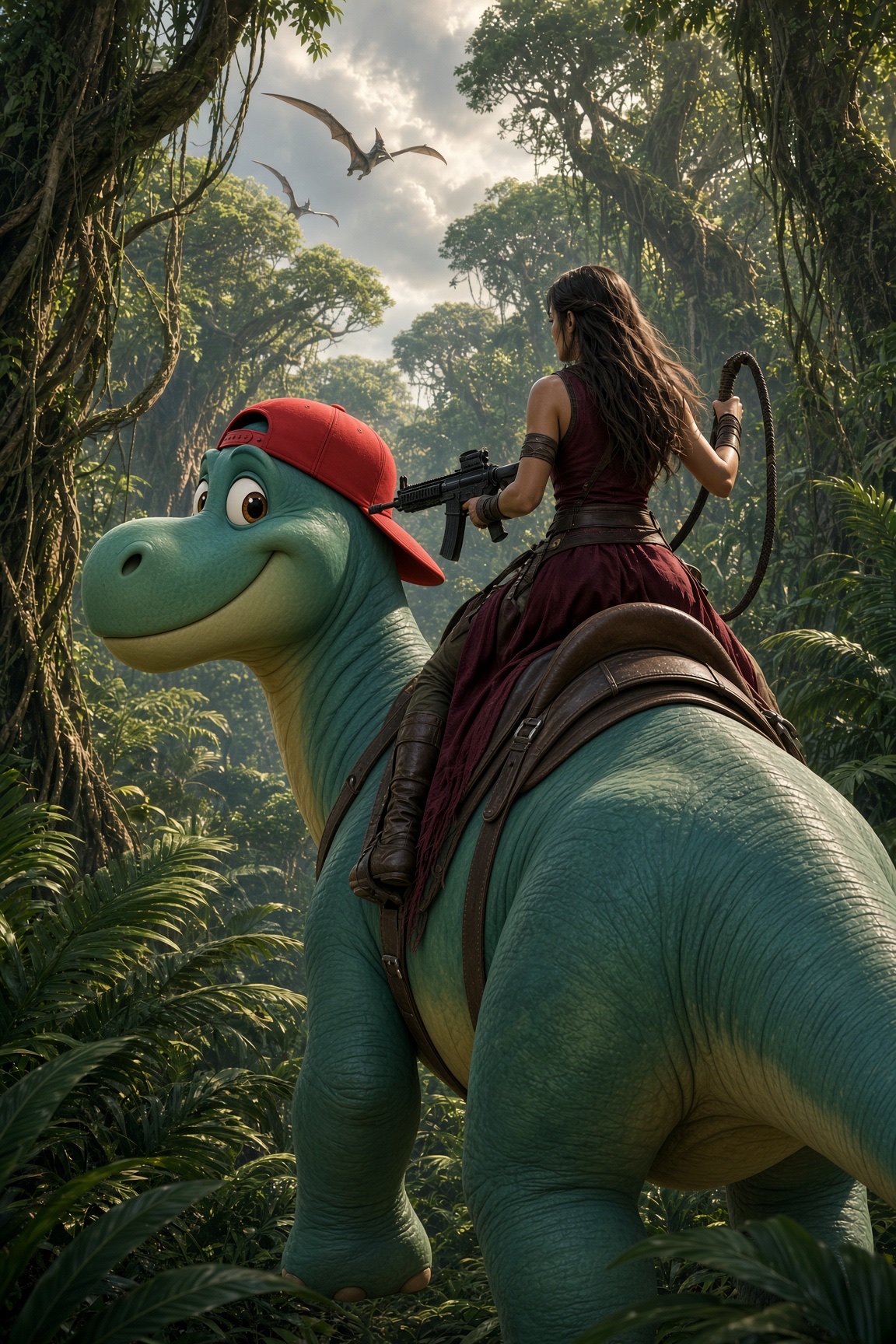 AxiShadow, la tueuse de dinosaure artwork