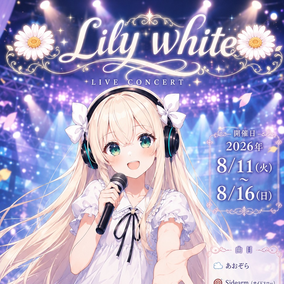 [Live 00] - OPENING - #🌼Lily white🌼 artwork