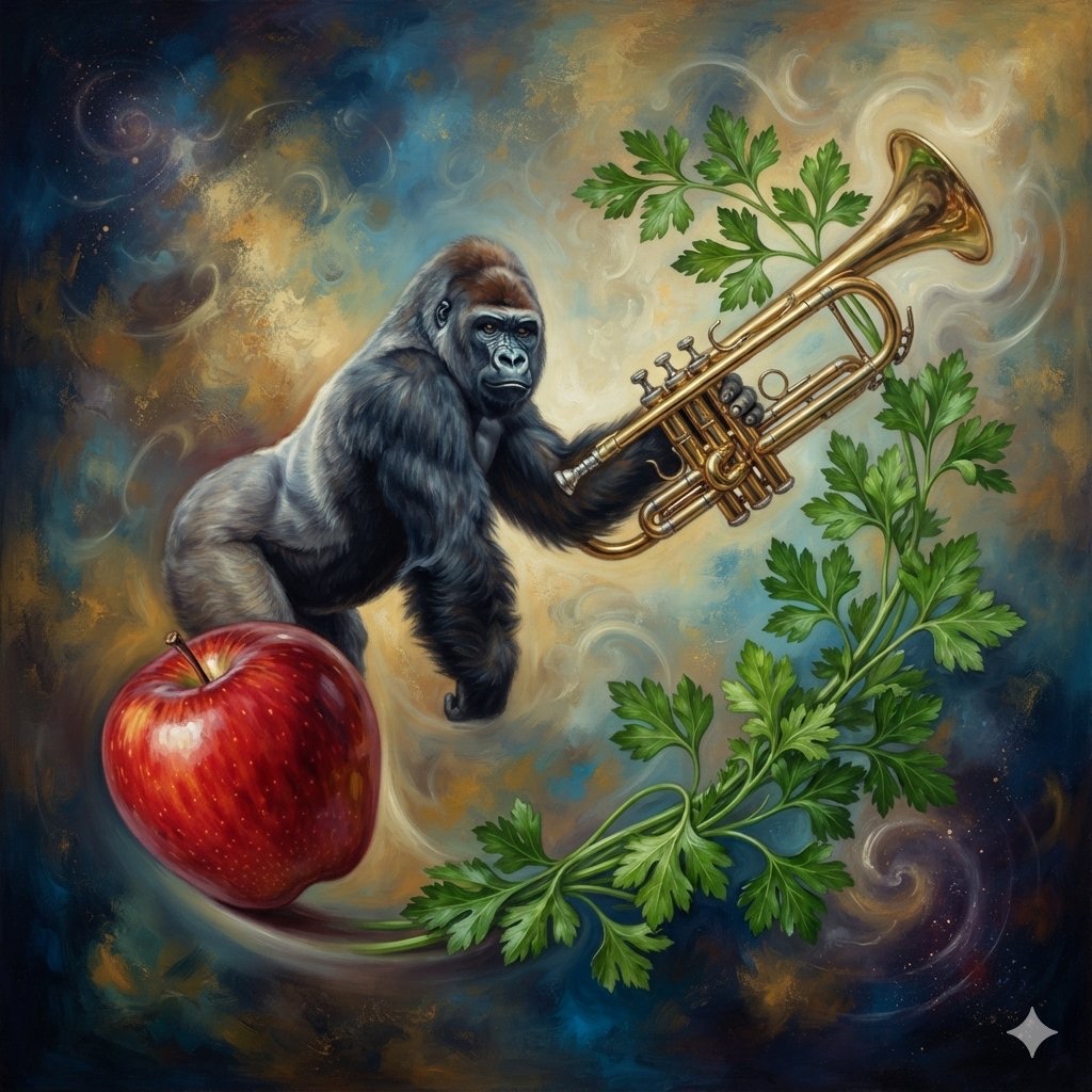 リンゴ・ゴリラ・ラッパ・パセリ artwork