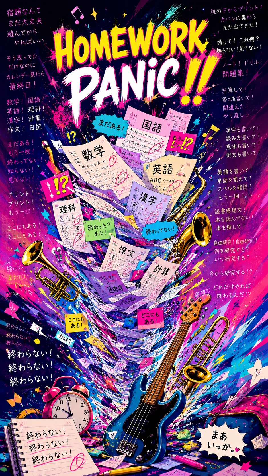 HOMEWORK PANIC！！ artwork
